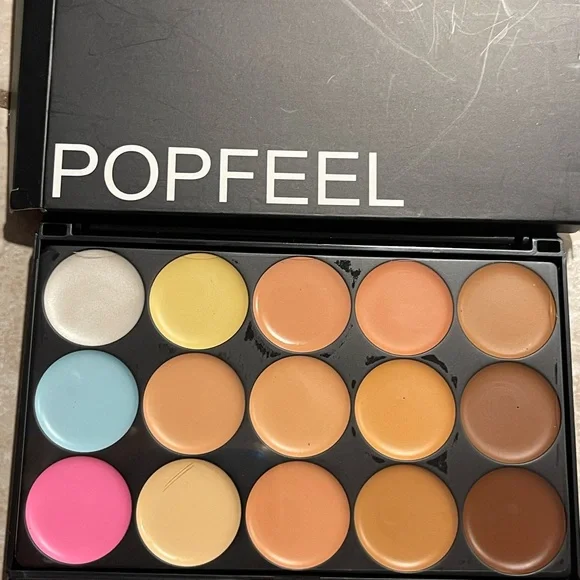 7~Popfeel Eyeshadow Palette & Primer & foundation & matte Lip cream & 2 Lipstics - Picture 3 of 17